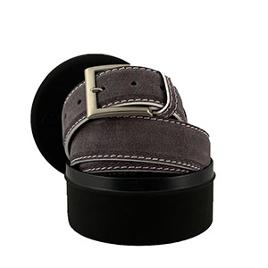 Cintura Marcapunto Scamosciato Grigio Scuro<br/>B&C Bianca